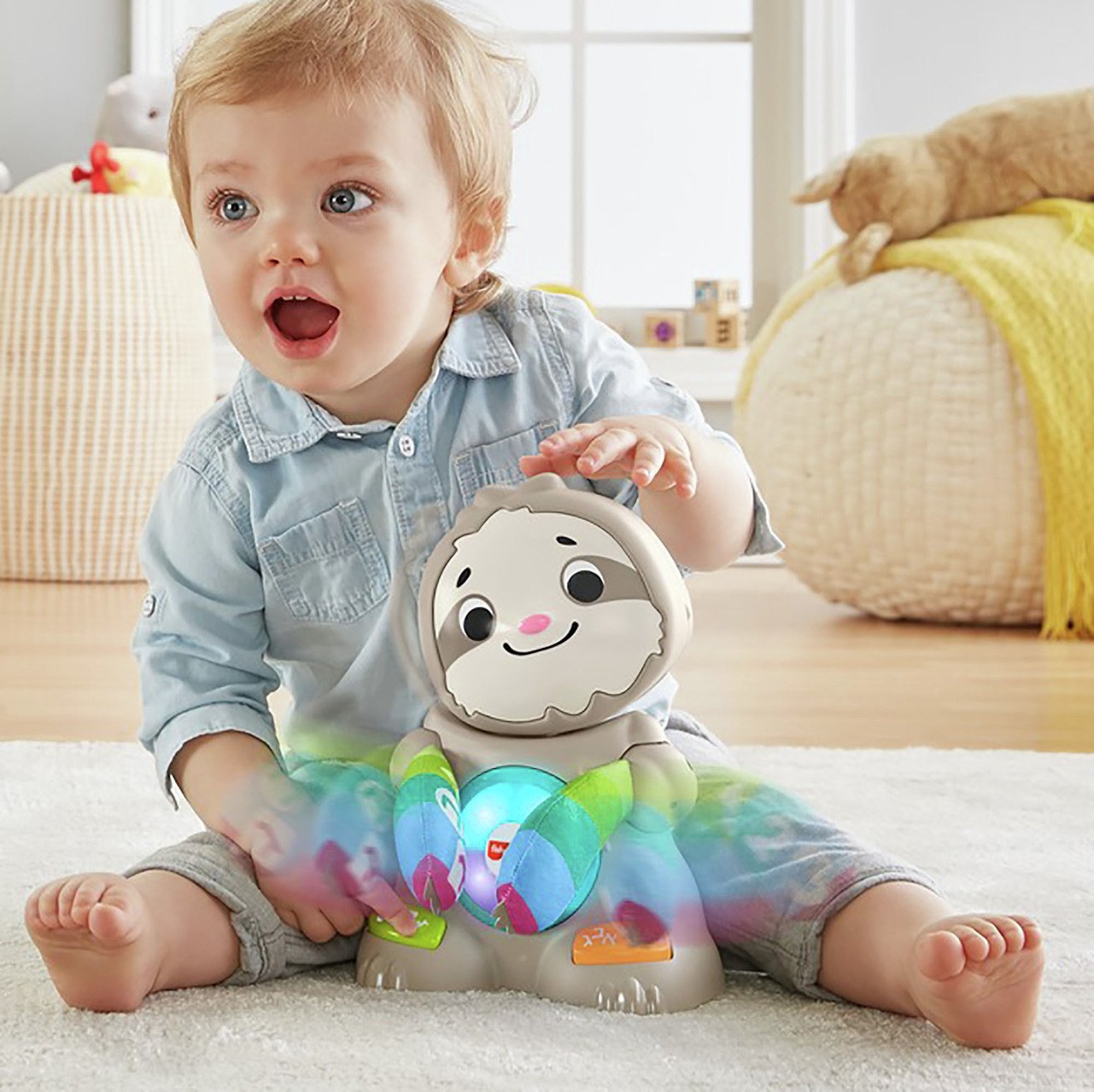 Fisher-Price GHR20 Linkimals Musical Moose, Interactive Baby Toy with Lights and Sounds