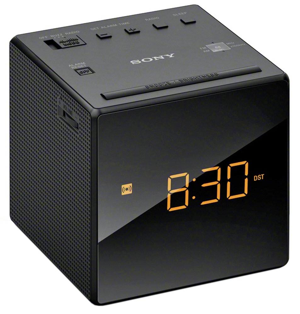 Sony ICF-C1B Cube FM/AM Clock Radio with Dual Alarm- Black 