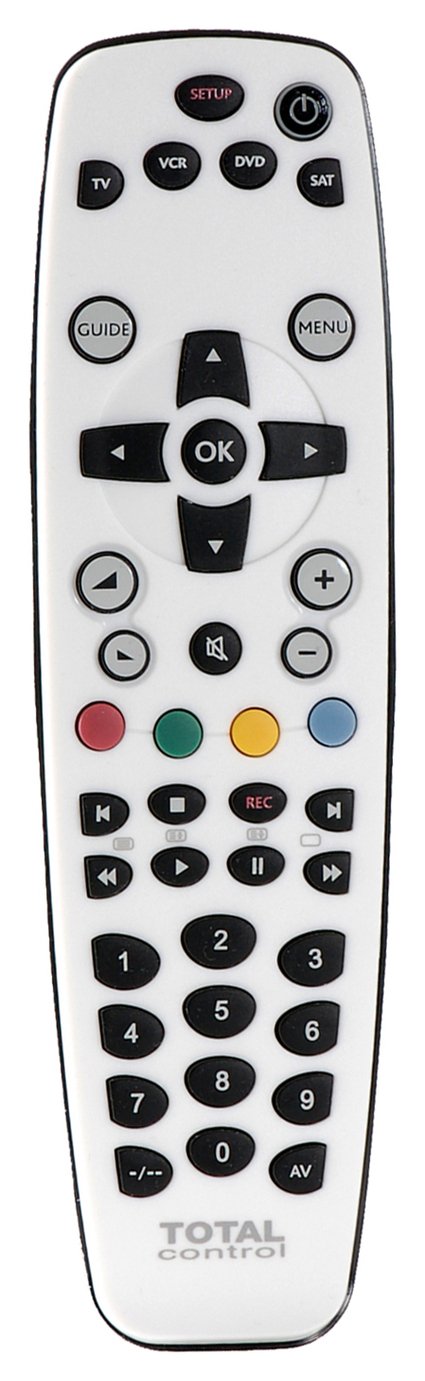 Total Control URC2940 4-Way Universal Remote Control - White